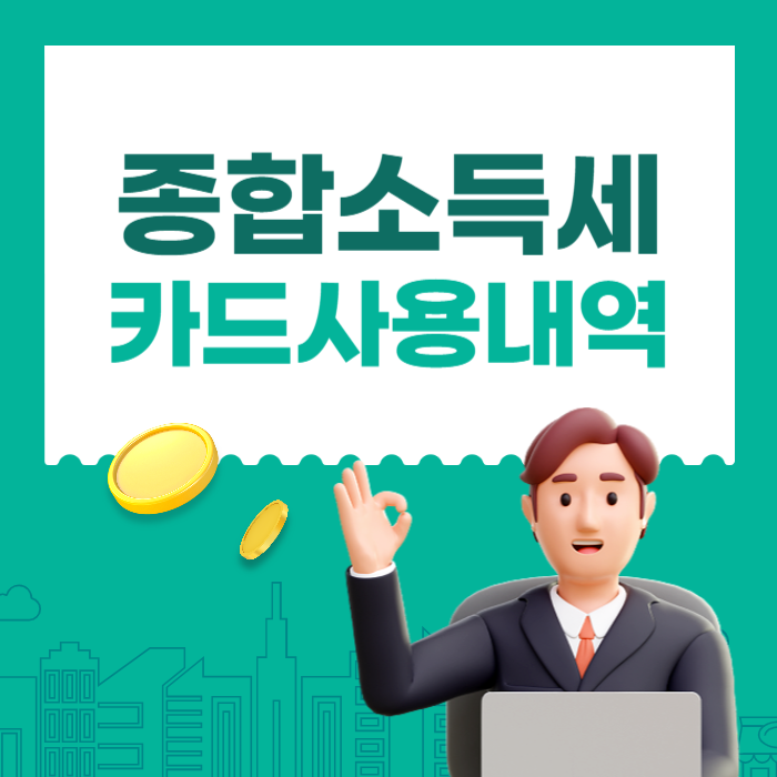 종합소득세 카드 사용 내역 확인 방법