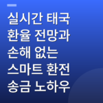 실시간 태국 환율 전망과 손해 없는 스마트 환전 송금 노하우