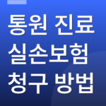 통원 진료 실손보험 청구 방법