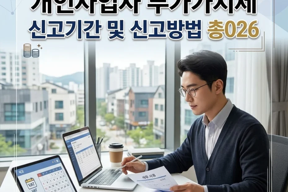 개인사업자 부가가치세 신고기간 및 신고방법 총정리 2026
