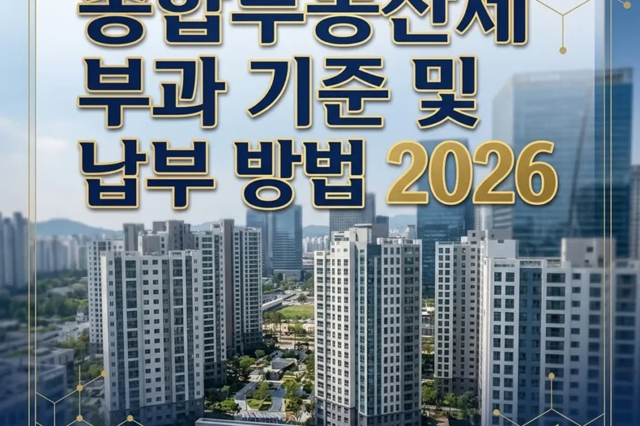 종합부동산세 부과 기준 및 납부 방법 2026
